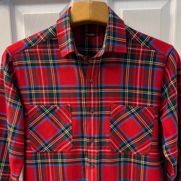 J.Mclaughlin Dobson Colorful Heavy Cotton Shirt Size Medium - Picture 2 of 8